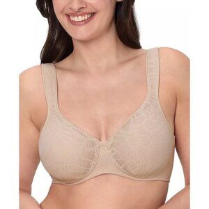 NWT Bali Coolest Smoothing Underwire Minimizer Bra Sz 36C Nude Full Coverage